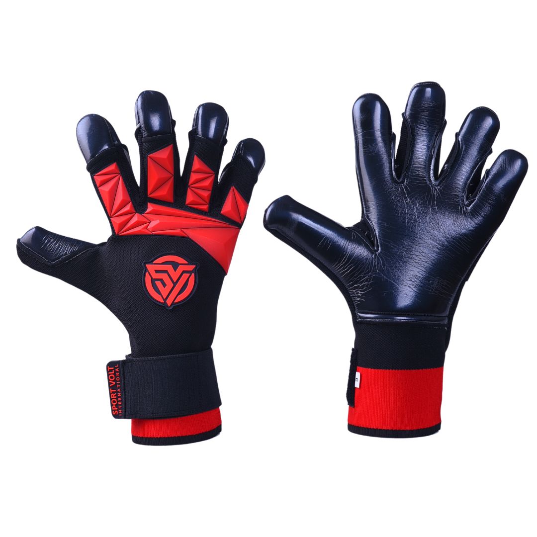 nexus-soccer-goalkeeper-gloves-size-9-front.jpg" - Alt text: "Nexus Soccer Goalkeeper Gloves Size 9, featuring 3D rubber punch zone and 4mm German latex